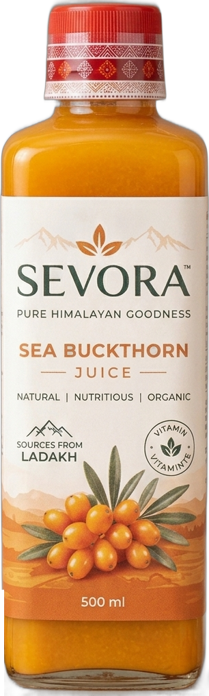 Sevora Sea Buckthorn Juice 500 ml bottle